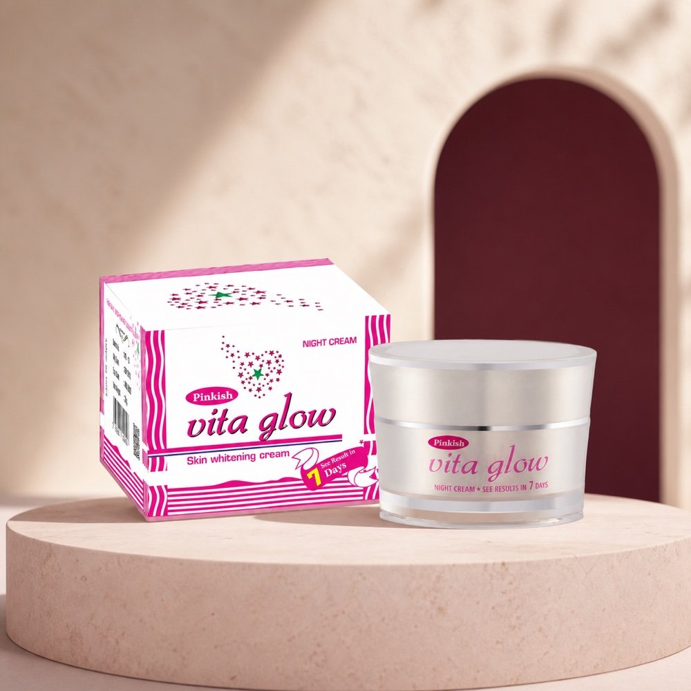 Pinkish Vita Glow Skin Whitening Night Cream